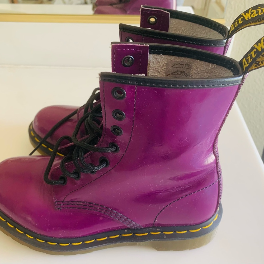 Dr. Martens Purple Boots - Picture 3 of 6